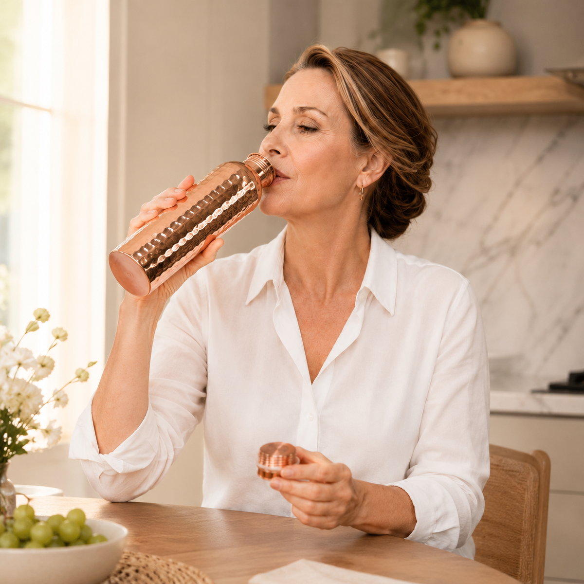 Pure - 100% Pure Copper Water Bottle