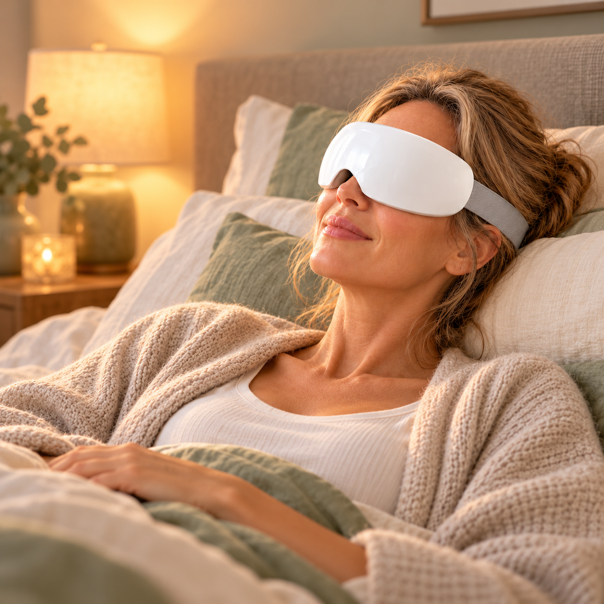 Nuvelle - Cordless Warm Mist Eye Mask for Tired Eyes